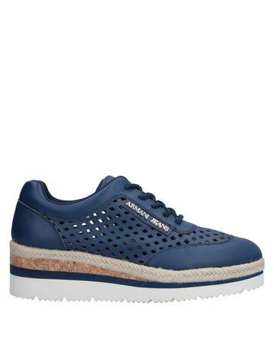 Armani Jeans Lace-up Shoes In Blue