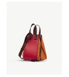 Loewe Ginger And Rouge Brown Hammock Small Leather Handbag In Ginger/rouge