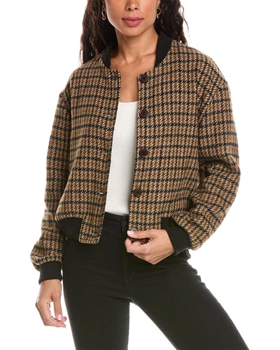 Anna Kay Emma Bomber Jacket In Brown