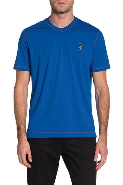 Robert Graham Damien T-shirt In Cobalt