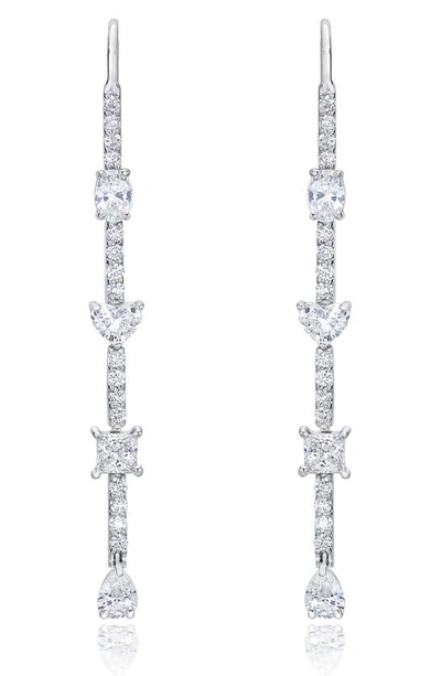 Mindi Mond Fancy Cut Diamond Drop Earrings In White Gold/ Diamond
