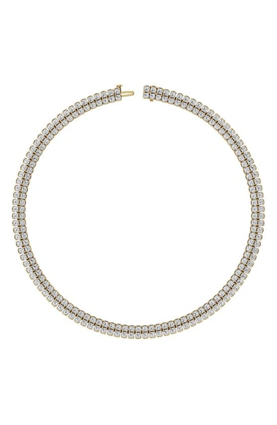 Jennifer Fisher Double Row Lab Created Diamond Necklace In 18k Yellow Gold