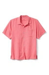 Tommy Bahama Tropic Isle Short Sleeve Button-up Silk Camp Shirt In Pink Confetti