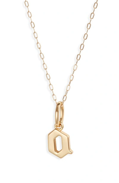 Miranda Frye Sophie Customized Initial Pendant Necklace In Gold - O