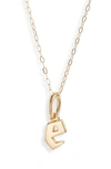 Miranda Frye Sophie Customized Initial Pendant Necklace In Gold - E