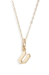 Miranda Frye Sophie Customized Initial Pendant Necklace In Gold - V