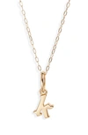 Miranda Frye Sophie Customized Initial Pendant Necklace In Gold - K