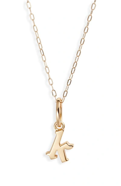 Miranda Frye Sophie Customized Initial Pendant Necklace In Gold - K