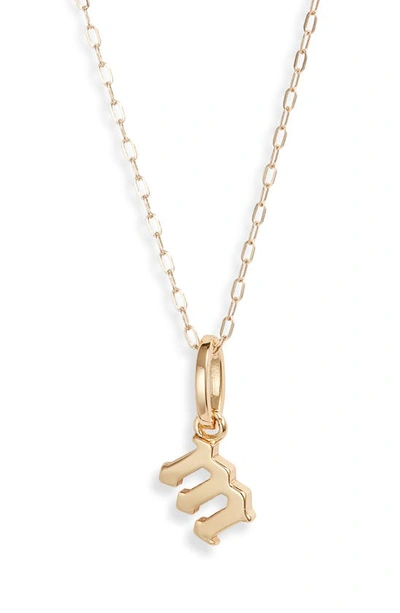 Miranda Frye Sophie Customized Initial Pendant Necklace In Gold - M