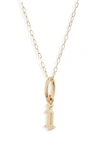 Miranda Frye Sophie Customized Initial Pendant Necklace In Gold - I