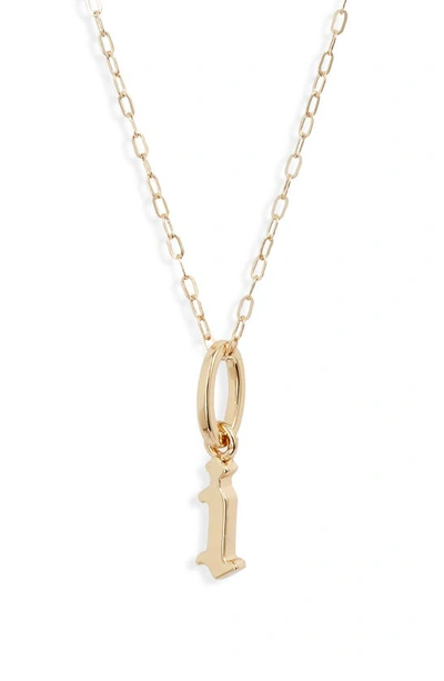 Miranda Frye Sophie Customized Initial Pendant Necklace In Gold - I