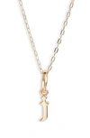 Miranda Frye Sophie Customized Initial Pendant Necklace In Gold - J