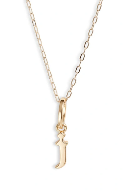 Miranda Frye Sophie Customized Initial Pendant Necklace In Gold - J