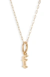 Miranda Frye Sophie Customized Initial Pendant Necklace In Gold - F