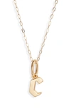 Miranda Frye Sophie Customized Initial Pendant Necklace In Gold - C
