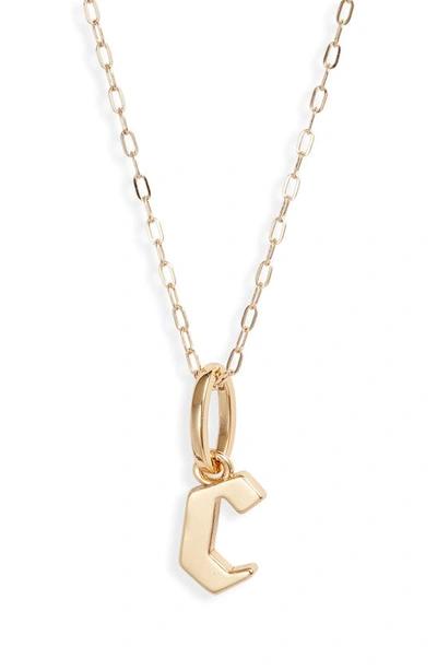 Miranda Frye Sophie Customized Initial Pendant Necklace In Gold - C