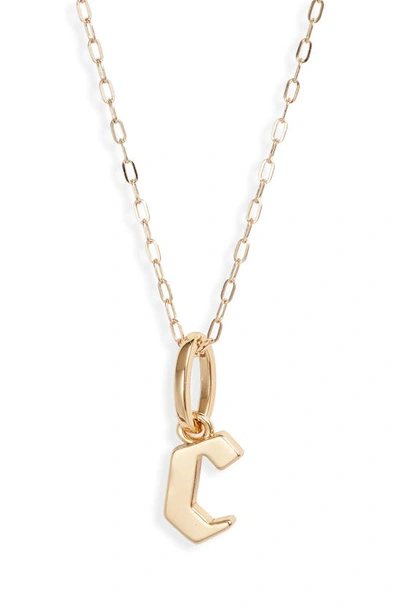 Miranda Frye Sophie Customized Initial Pendant Necklace In Gold