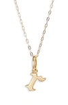 Miranda Frye Sophie Customized Initial Pendant Necklace In Gold - R