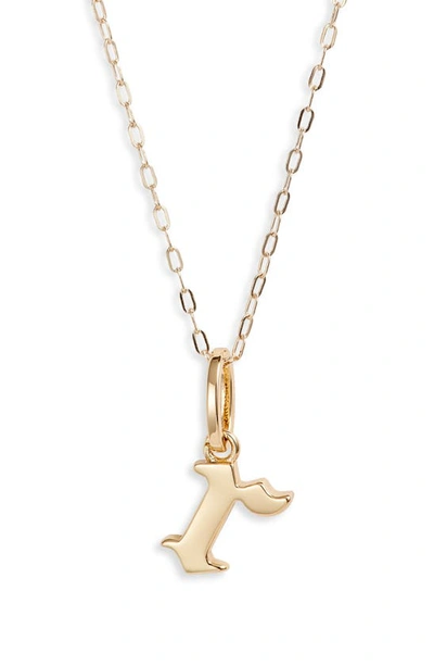 Miranda Frye Sophie Customized Initial Pendant Necklace In Gold