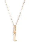 Miranda Frye Sophie Customized Initial Pendant Necklace In Gold - L