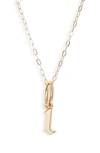 Miranda Frye Sophie Customized Initial Pendant Necklace In Gold