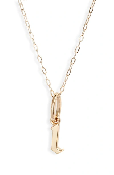 Miranda Frye Sophie Customized Initial Pendant Necklace In Gold - L