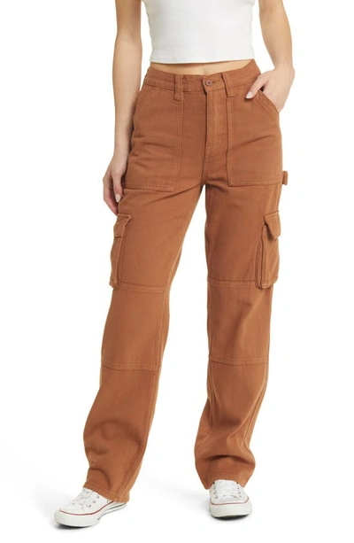 Pacsun New Skate Cotton Cargo Pants In Cognac