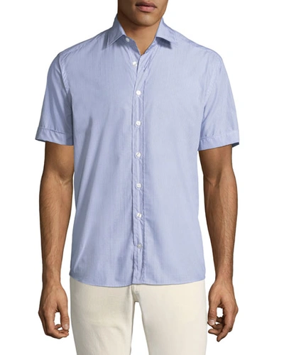 Etro Men's Geometric Print Button-down Shirt