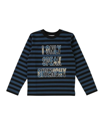 Givenchy Striped I Only Speak  Long-sleeve Tee In Multi