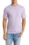 Johnnie-o Dale Heathered Pocket T-shirt In Aster