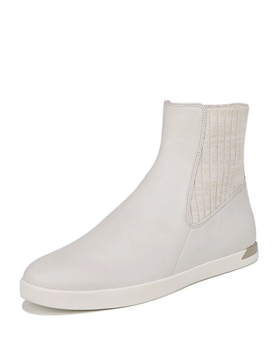 Vince Vidra Platform Leather Sneakers In White