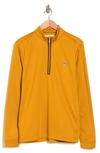 Original Penguin Golf Long Sleeve Half-zip Fleece Pullover In Chai Tea