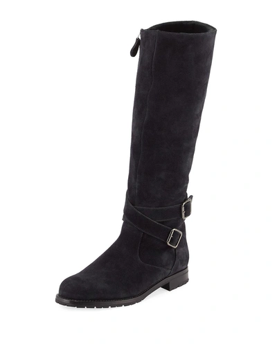 Manolo Blahnik Campocross Shearling Lined Lug-sole Boot In Brown