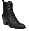 Diane Von Furstenberg Dakota Leather Lace-up Boots In Black