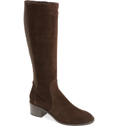 Aquatalia Jordan Water Resistant Stretch Back Boot In Espresso