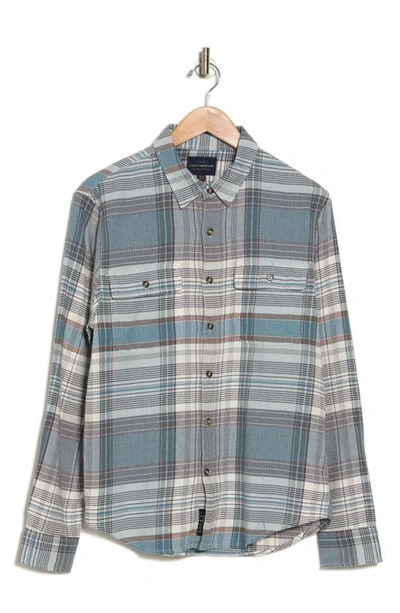 Lucky Brand Grom Plaid Humboldt Stretch Cotton Button-up Shirt In Multi Color Plaid