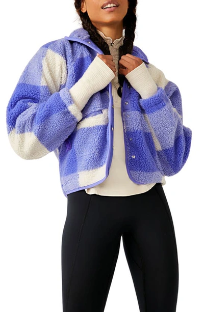 Fp Movement Rocky Ridge Jacket In Blue Iris Gingham Co