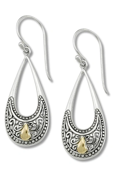 Samuel B. Sterling Silver & 18k Gold Drop Earrings In Silver And Gold