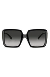 Tiffany & Co Square Gradient Sunglasses In Black