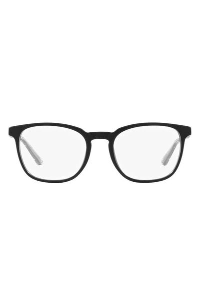 Prada 56mm Square Optical Glasses In Matte Black