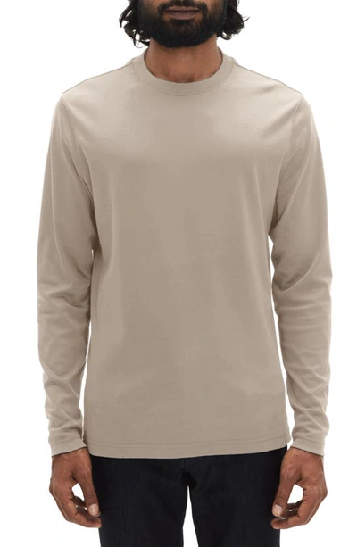 Robert Barakett Georgia Long Sleeve T-shirt In Sand