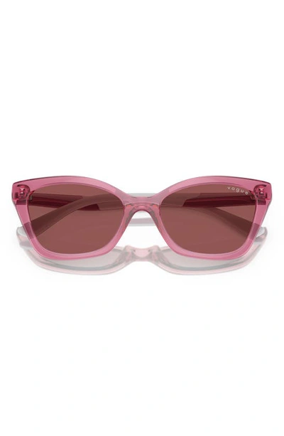 Vogue Kids' 48mm Cat Eye Sunglasses In Dark Violet
