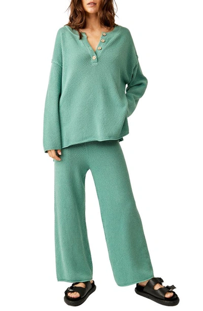 Free People Free-est Hailee Knit Set In Teal