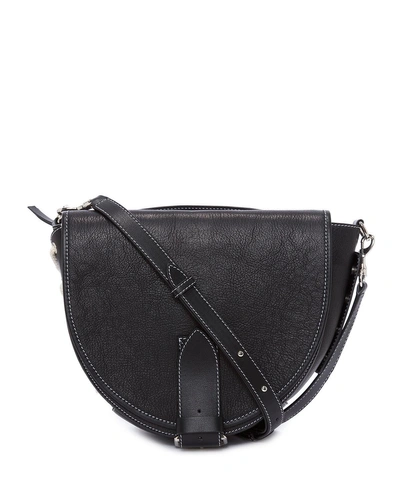 Jw Anderson Lace-up Leather Bike Bag In Black