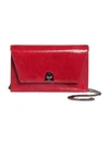 Akris Anouk Mini Envelope Lizard Crossbody Bag In Crimson