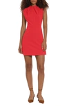 Donna Morgan For Maggy Sleeveless Sheath Dress In Racing Red