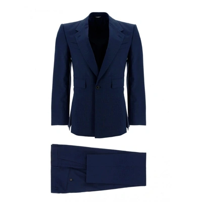 Dolce & Gabbana Wool Suit In Blue