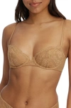 Skarlett Blue Impress Underwire Balconette Bra In Ginger,terracotta