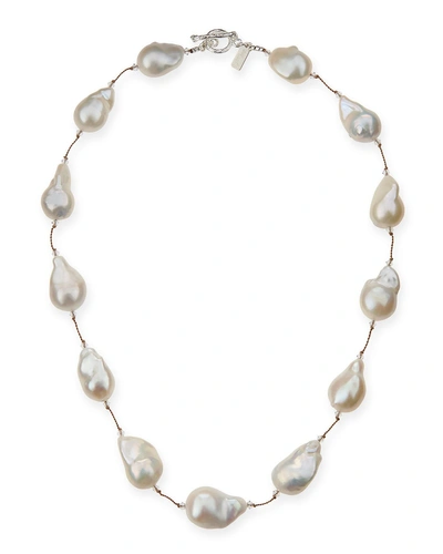 Margo Morrison Large Baroque Pearl Necklace, 20"l