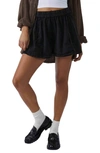 Free People Get Free Cotton Blend Poplin Shorts In Black